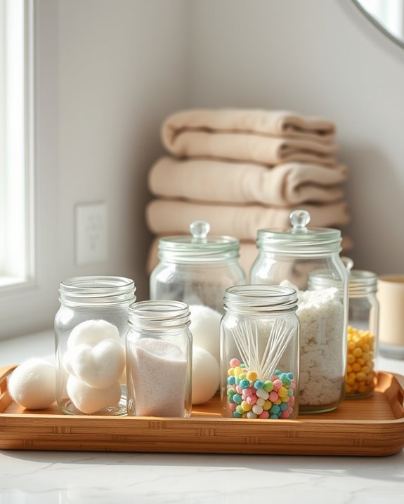 repurpose jars for organization