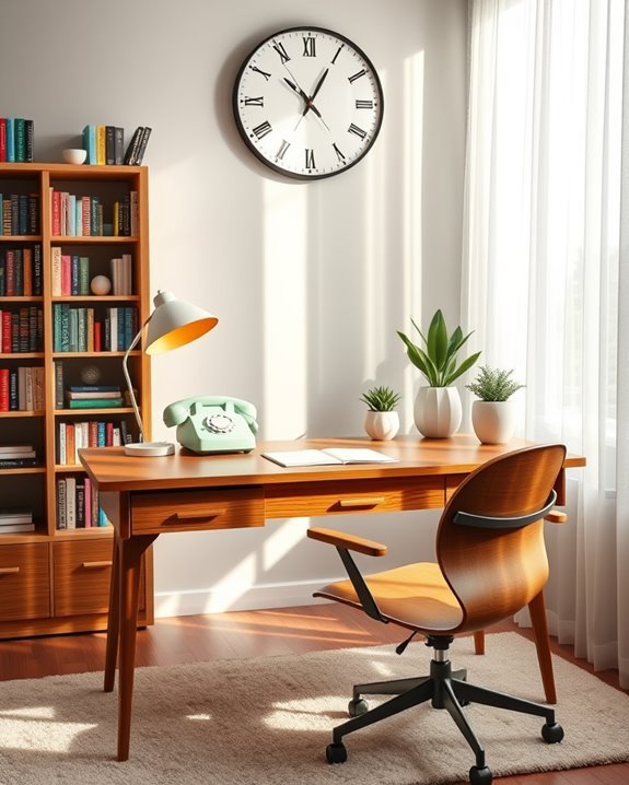 retro home office vibes
