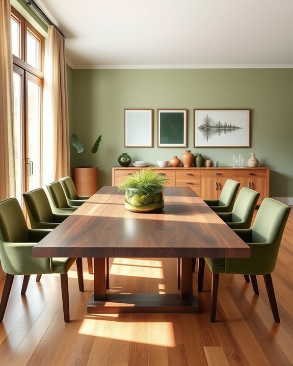 revitalizing earthy green decor