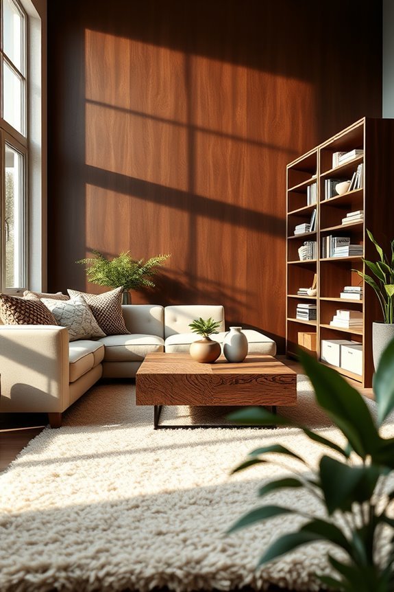 rich warm chocolate accents