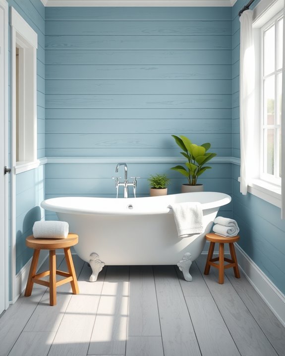 rustic blue shiplap charm