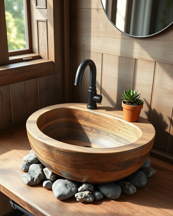 rustic charm bathroom sinks