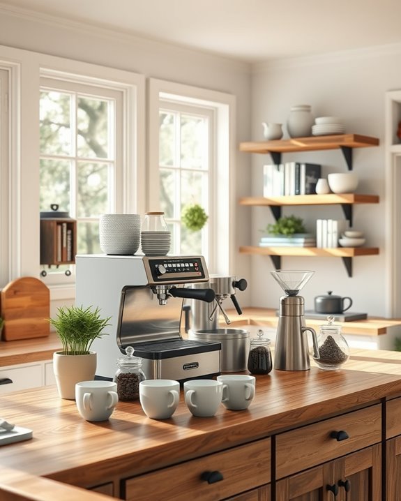 rustic charm coffee nook