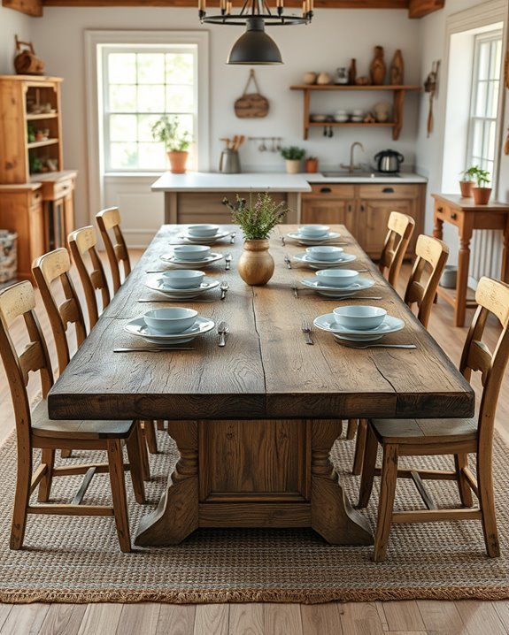 rustic charm for dining