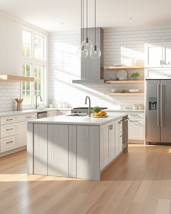 rustic charm with whitewashed wood