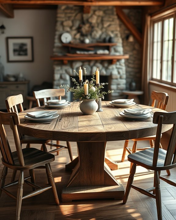 rustic dining table decor