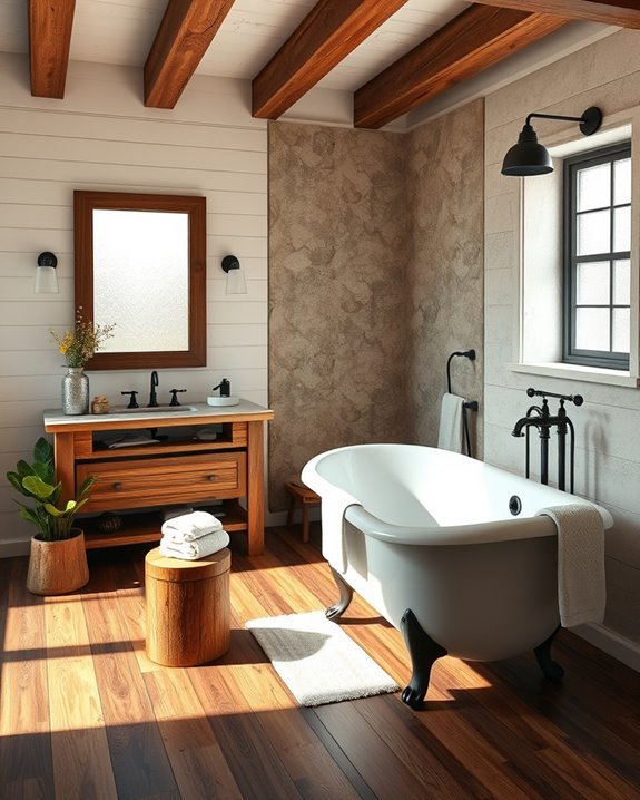 rustic warmth and charm