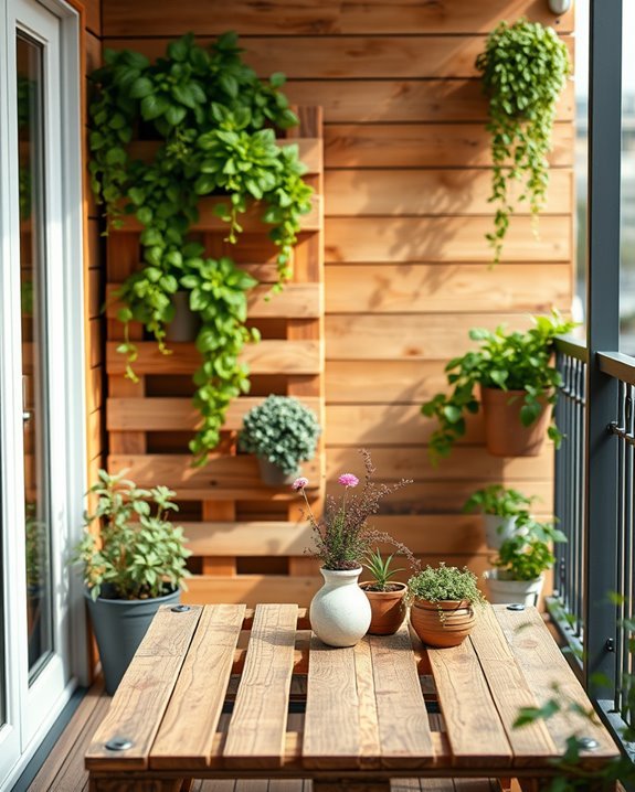 rustic wooden pallet decor