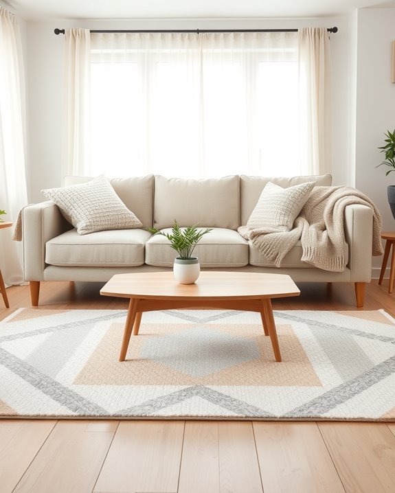 scandinavian minimalist rug charm