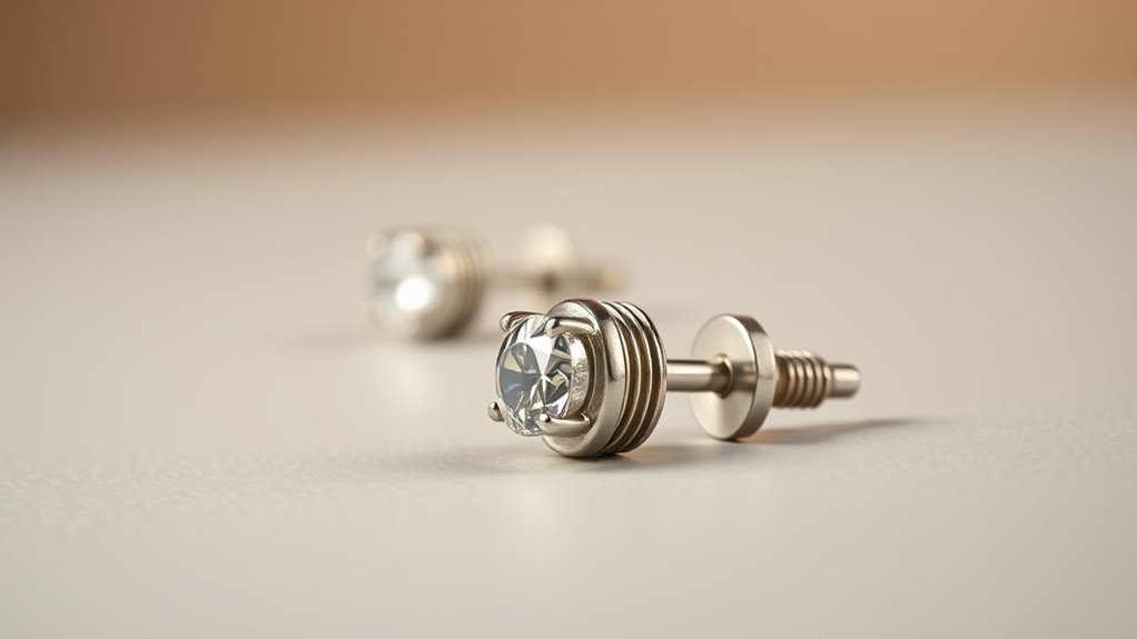 screw back earrings are secure