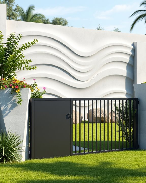sculptural boundary art design