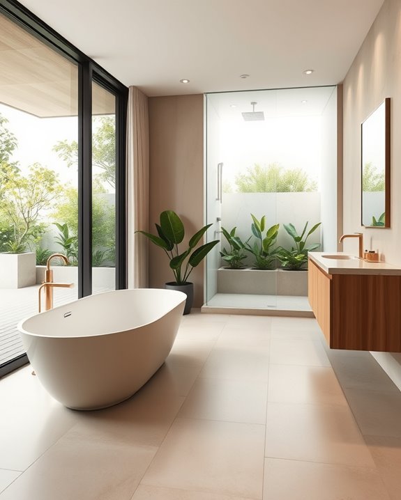 seamless design for bathrooms