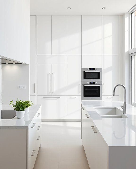 seamless integrated kitchen design