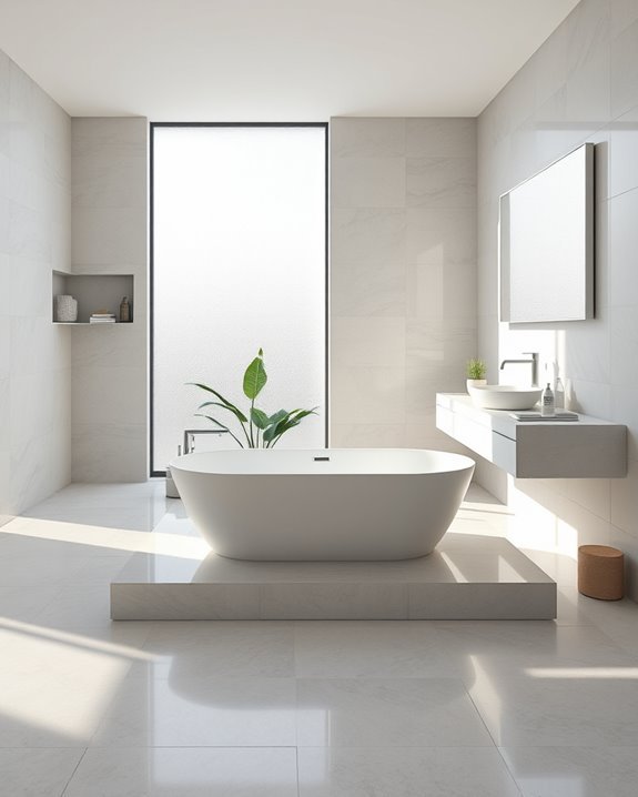 seamless stylish bathroom design