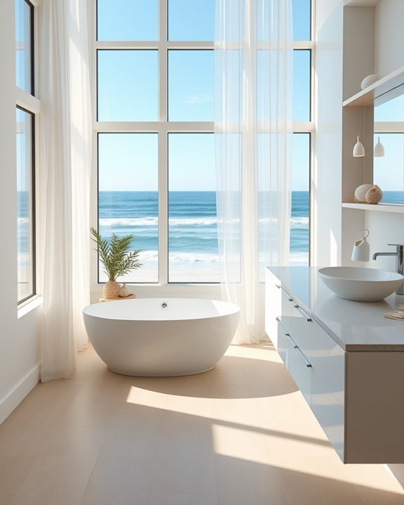 seaside bathroom window design
