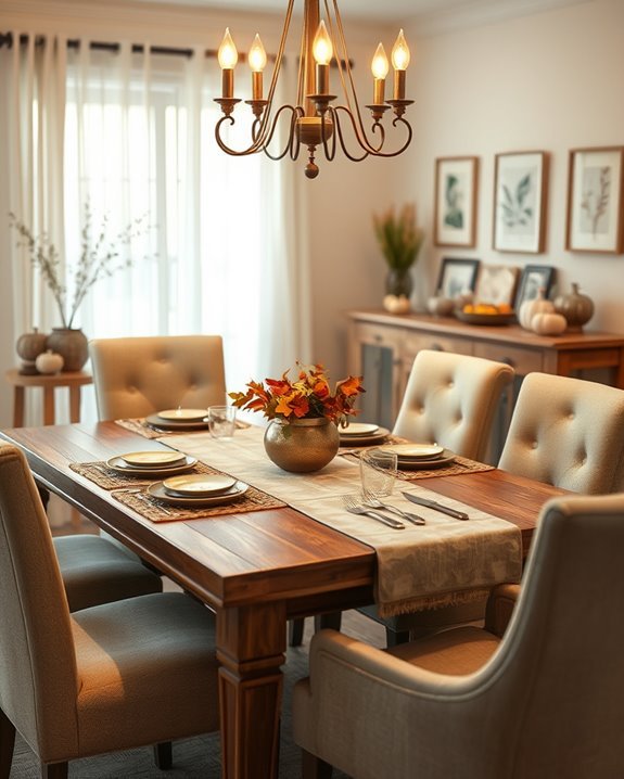 seasonal dining room decor