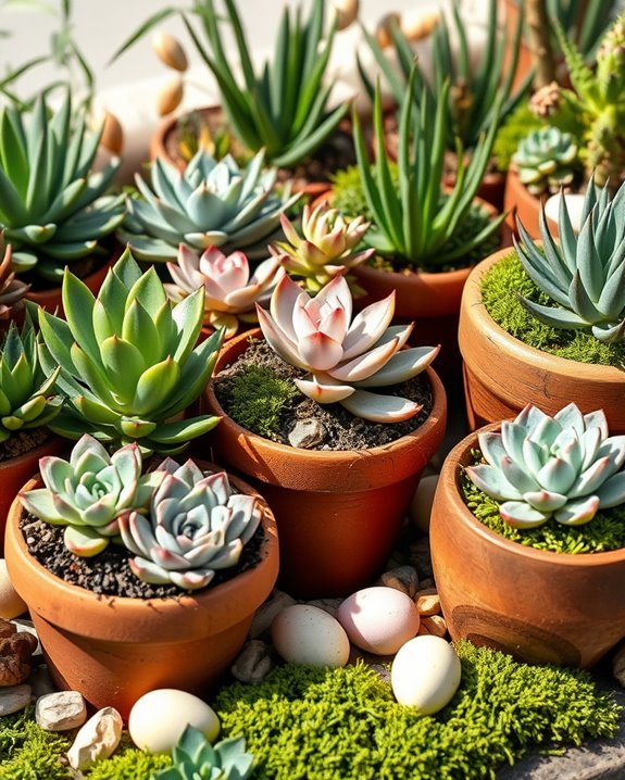 seasonal succulent garden arrangements