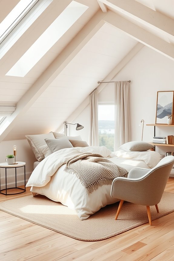 serene attic bedroom retreat