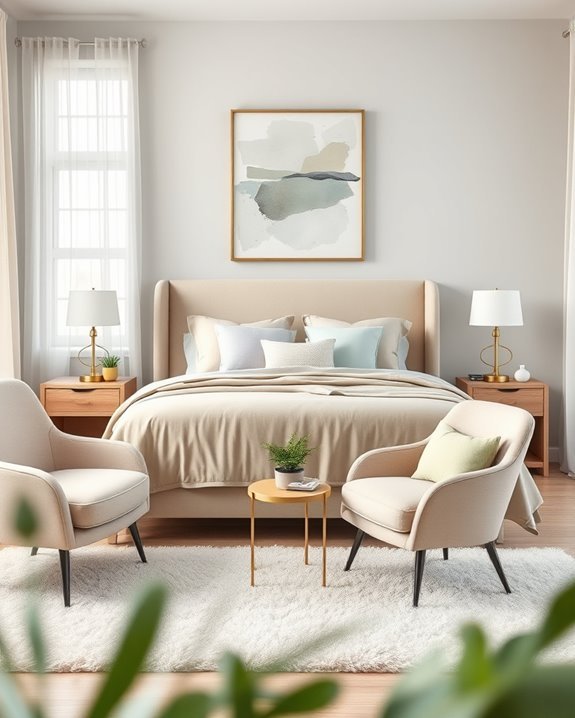 serene bedroom color palette