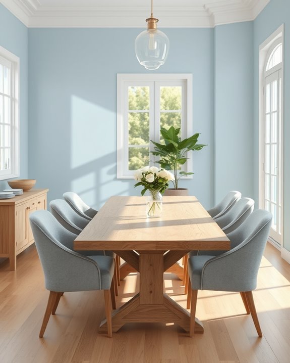 serene dining environment created