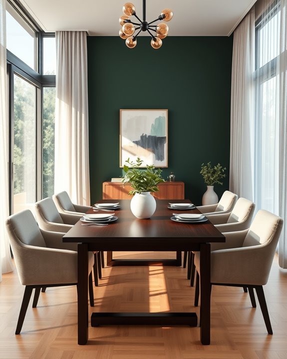 serene forest green ambiance