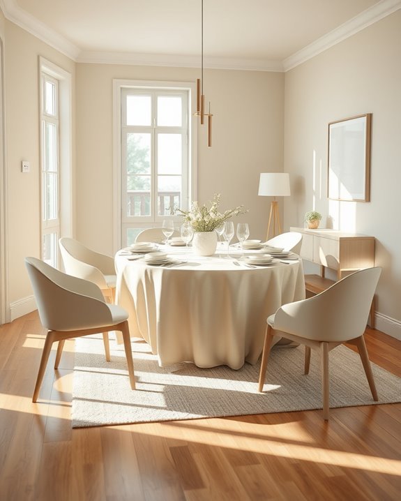 serene light sand ambiance