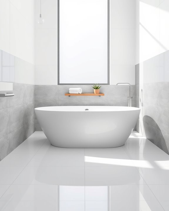 serene minimalist bathroom design