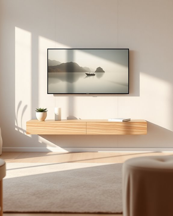 serene minimalist floating design