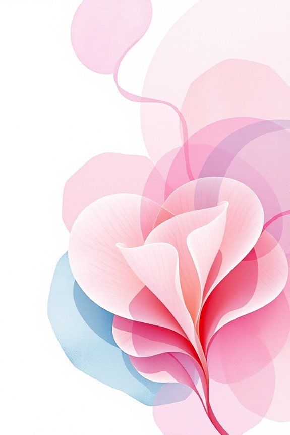 serene pastel art compositions