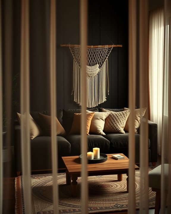 sheer curtains for cozy atmosphere