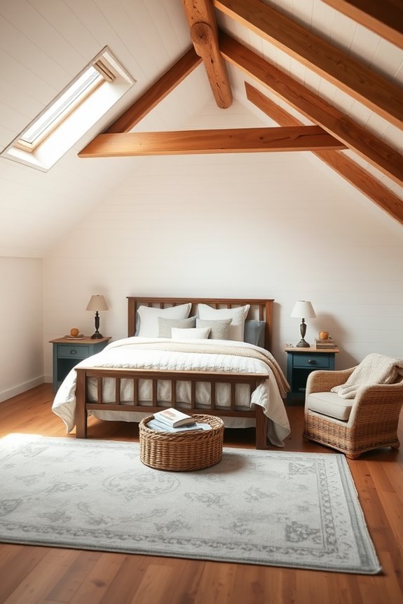 shiplap farmhouse attic retreat
