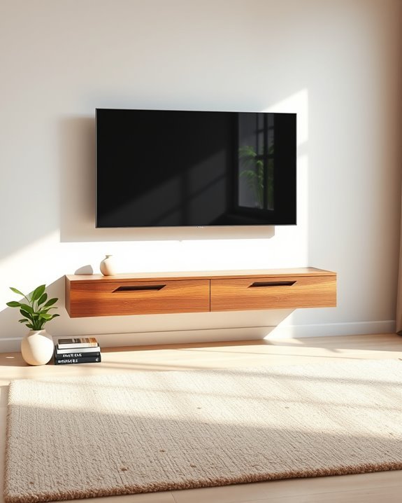 sleek minimalist walnut design