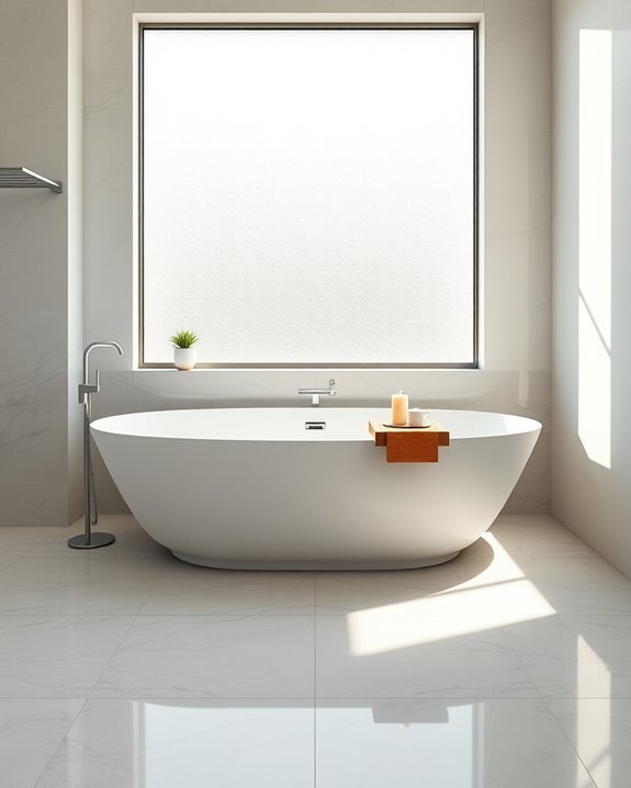 sleek modern bathroom aesthetics
