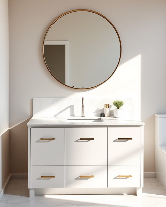 sleek modern bathroom elegance