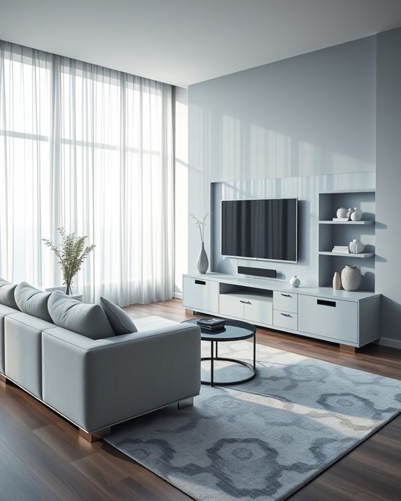 sleek storage for entertainment
