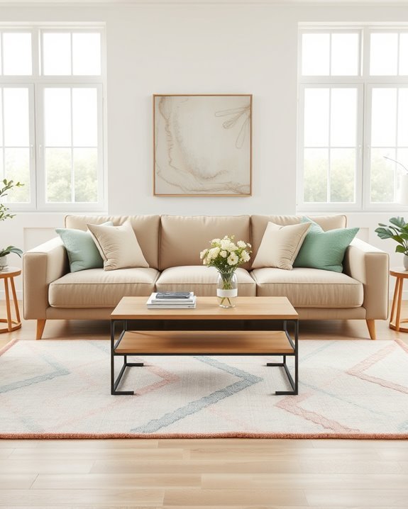 soft pastel rug appeal