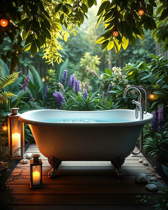 soft tranquil bathing atmosphere