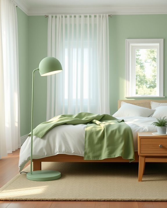 soothing green lighting oasis