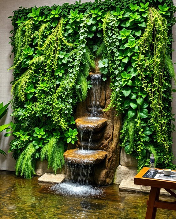 soothing indoor water feature