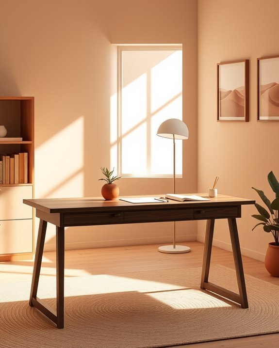 soothing minimalist earth tones