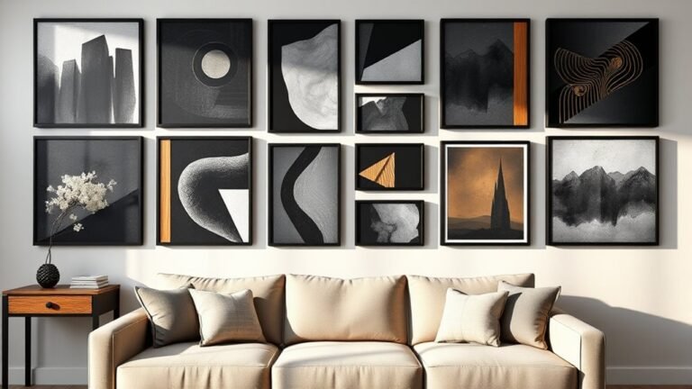 sophisticated black and brown decor
