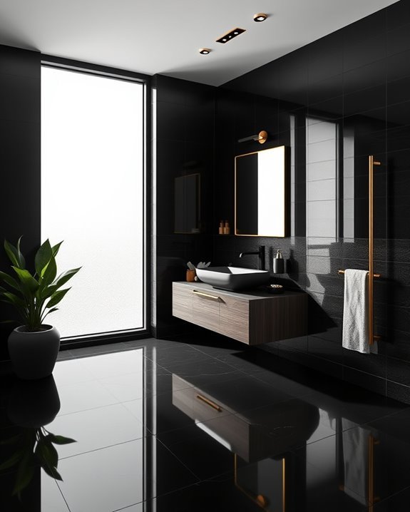 sophisticated black and gold