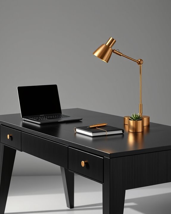 sophisticated black and gold