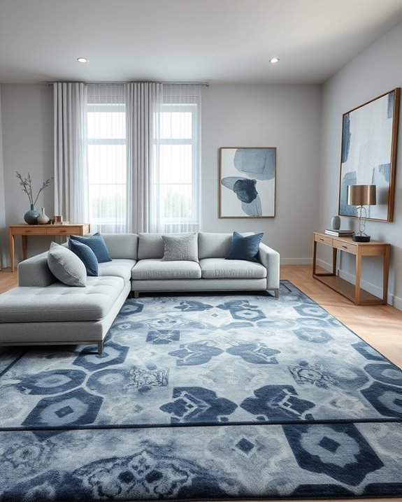 sophisticated comfort with rugs
