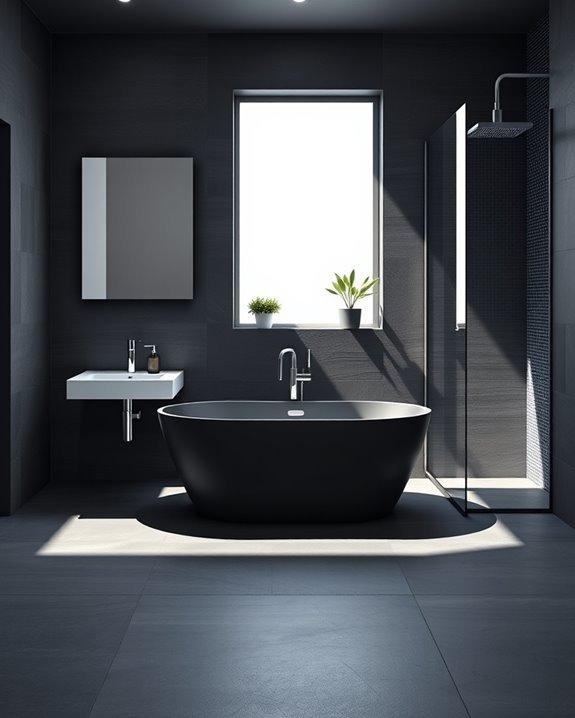 sophisticated dark grey decor