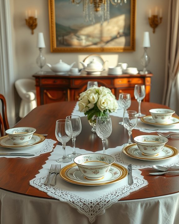 sophisticated dining experience elements