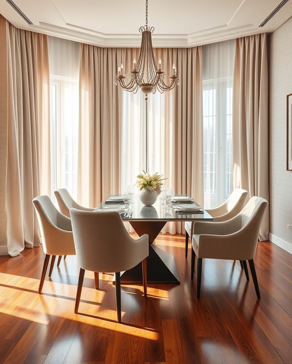 sophisticated dining room elegance