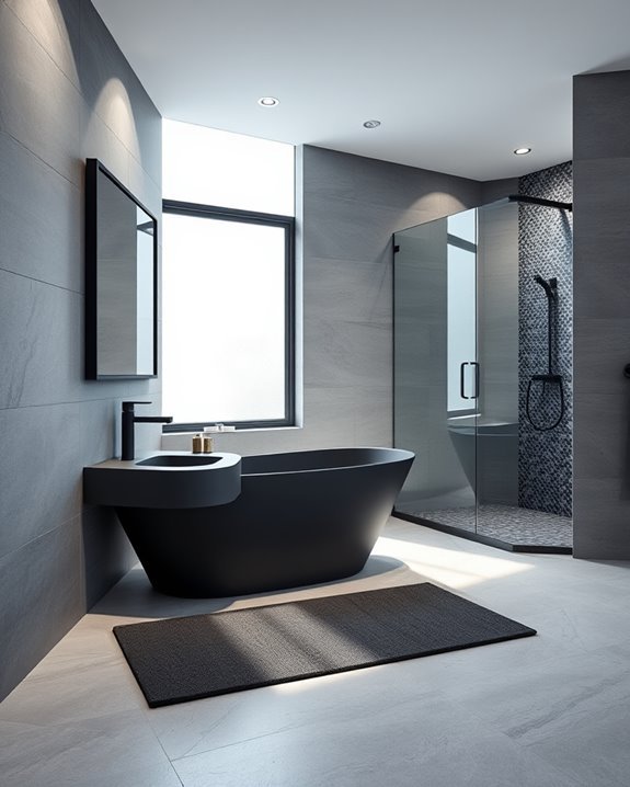 sophisticated grey black contrast