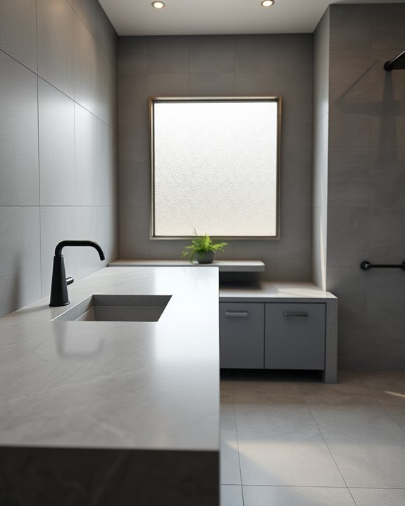 sophisticated grey countertop options