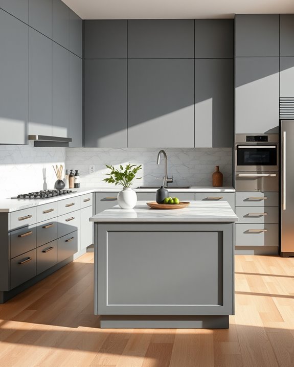 sophisticated luxury grey kitchens